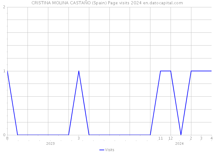 CRISTINA MOLINA CASTAÑO (Spain) Page visits 2024 