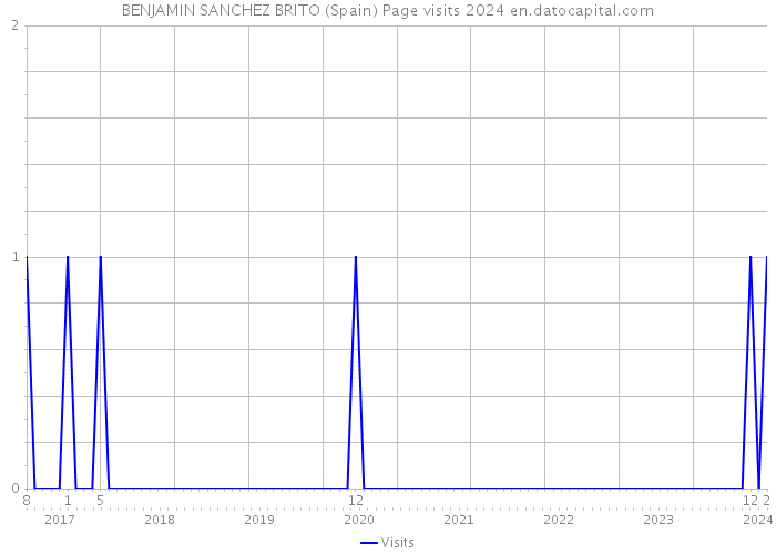 BENJAMIN SANCHEZ BRITO (Spain) Page visits 2024 