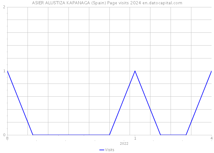 ASIER ALUSTIZA KAPANAGA (Spain) Page visits 2024 