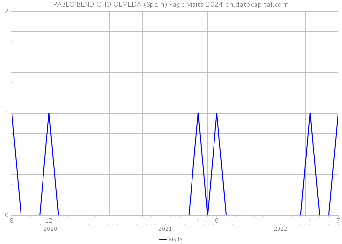 PABLO BENDICHO OLMEDA (Spain) Page visits 2024 