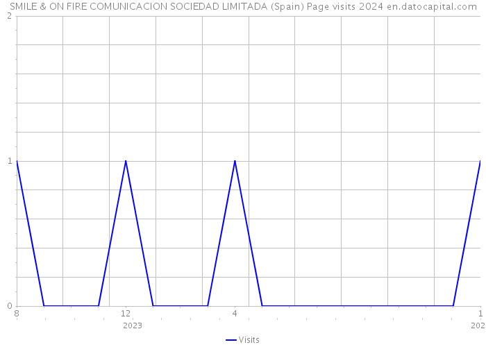 SMILE & ON FIRE COMUNICACION SOCIEDAD LIMITADA (Spain) Page visits 2024 