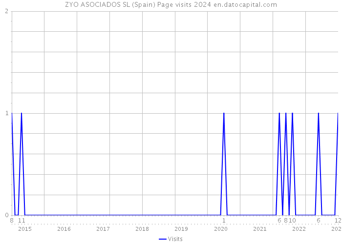 ZYO ASOCIADOS SL (Spain) Page visits 2024 