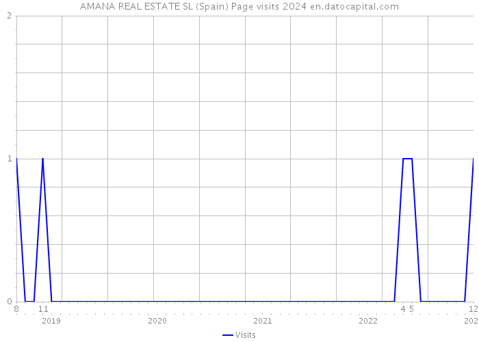 AMANA REAL ESTATE SL (Spain) Page visits 2024 