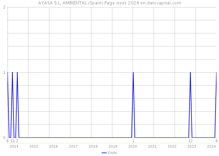 AYASA S.L. AMBIENTAL (Spain) Page visits 2024 