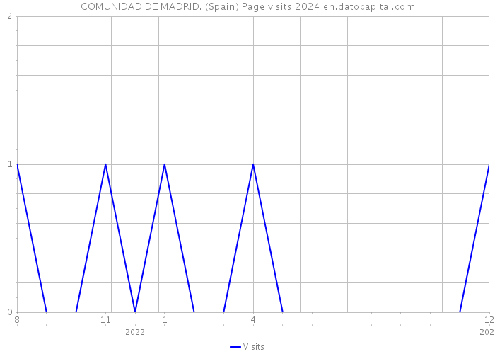 COMUNIDAD DE MADRID. (Spain) Page visits 2024 