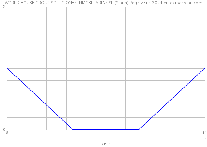 WORLD HOUSE GROUP SOLUCIONES INMOBILIARIAS SL (Spain) Page visits 2024 
