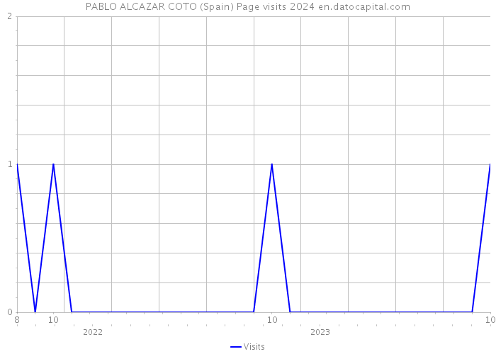 PABLO ALCAZAR COTO (Spain) Page visits 2024 