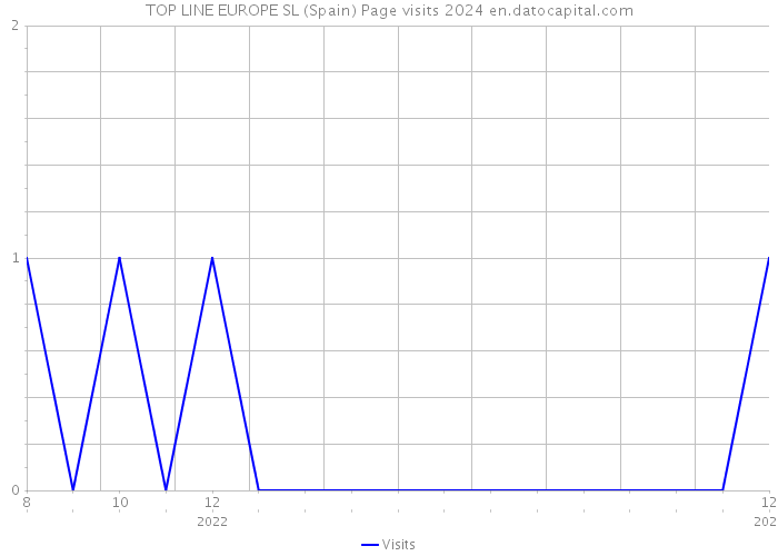 TOP LINE EUROPE SL (Spain) Page visits 2024 