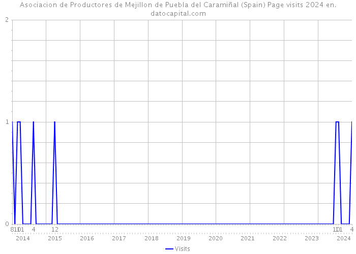 Asociacion de Productores de Mejillon de Puebla del Caramiñal (Spain) Page visits 2024 