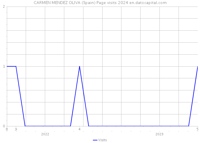 CARMEN MENDEZ OLIVA (Spain) Page visits 2024 