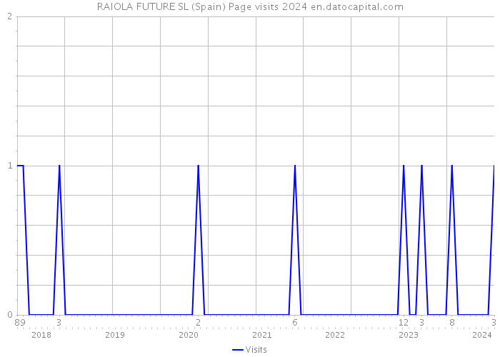 RAIOLA FUTURE SL (Spain) Page visits 2024 