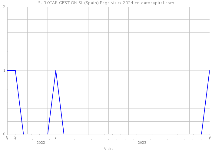 SURYCAR GESTION SL (Spain) Page visits 2024 