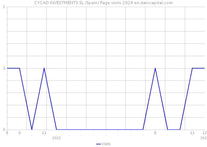CYCAD INVESTMENTS SL (Spain) Page visits 2024 