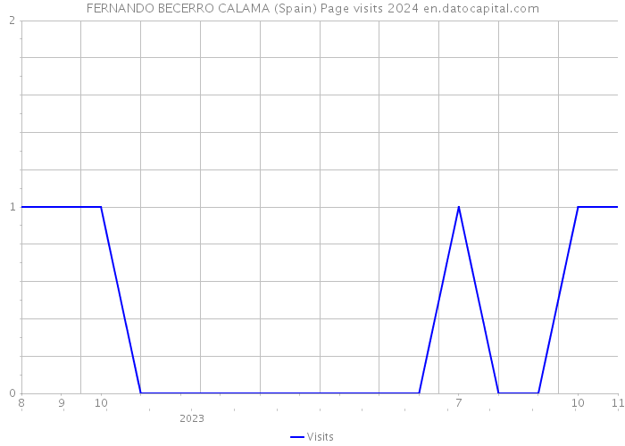 FERNANDO BECERRO CALAMA (Spain) Page visits 2024 