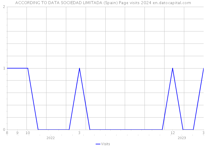 ACCORDING TO DATA SOCIEDAD LIMITADA (Spain) Page visits 2024 