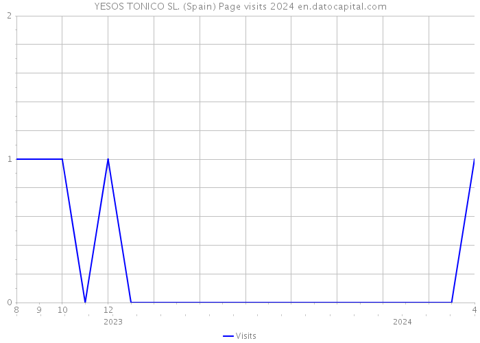 YESOS TONICO SL. (Spain) Page visits 2024 