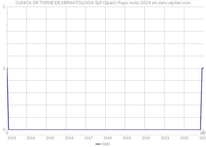 CLINICA DR TORNE DE DERMATOLOGIA SLP (Spain) Page visits 2024 