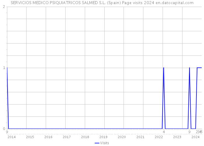 SERVICIOS MEDICO PSIQUIATRICOS SALMED S.L. (Spain) Page visits 2024 
