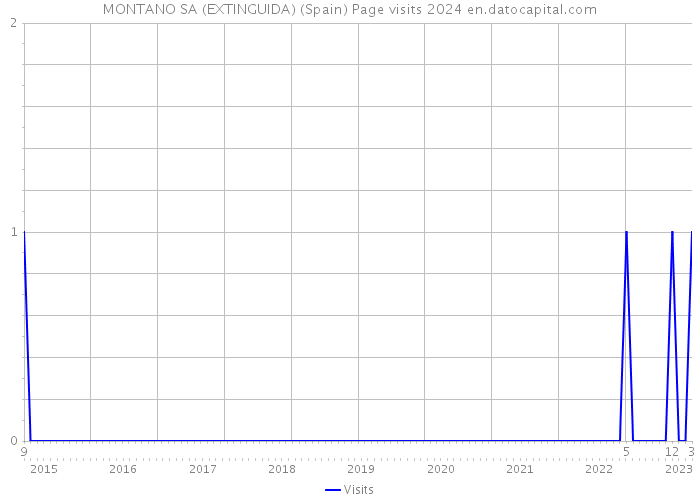MONTANO SA (EXTINGUIDA) (Spain) Page visits 2024 