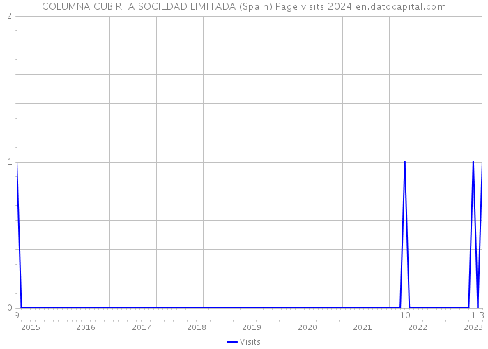 COLUMNA CUBIRTA SOCIEDAD LIMITADA (Spain) Page visits 2024 