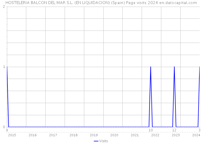 HOSTELERIA BALCON DEL MAR S.L. (EN LIQUIDACION) (Spain) Page visits 2024 
