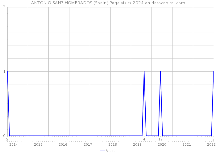 ANTONIO SANZ HOMBRADOS (Spain) Page visits 2024 