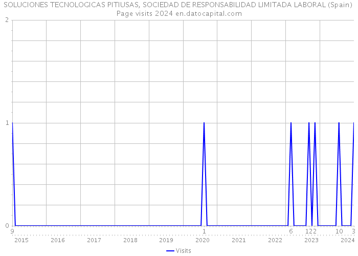 SOLUCIONES TECNOLOGICAS PITIUSAS, SOCIEDAD DE RESPONSABILIDAD LIMITADA LABORAL (Spain) Page visits 2024 