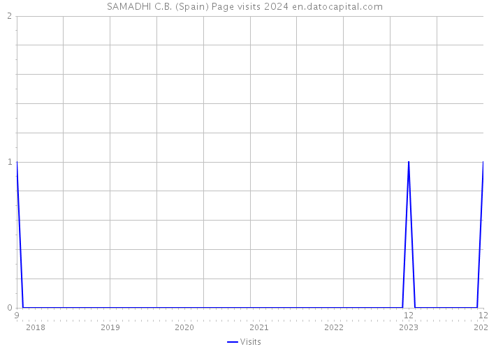 SAMADHI C.B. (Spain) Page visits 2024 