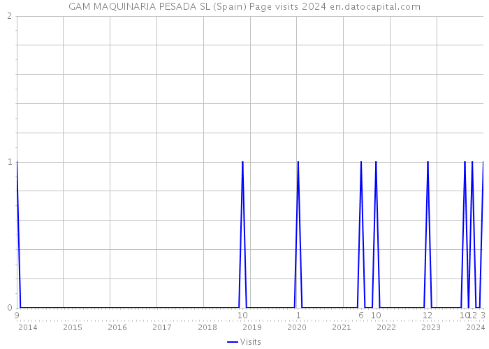 GAM MAQUINARIA PESADA SL (Spain) Page visits 2024 