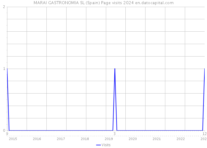 MARAI GASTRONOMIA SL (Spain) Page visits 2024 
