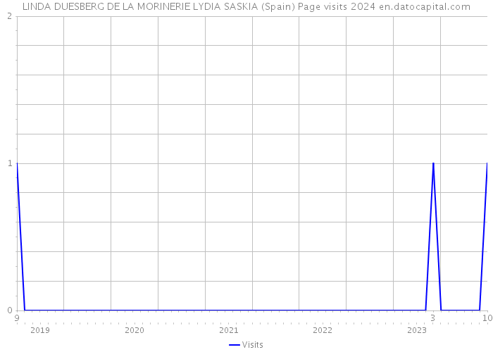 LINDA DUESBERG DE LA MORINERIE LYDIA SASKIA (Spain) Page visits 2024 