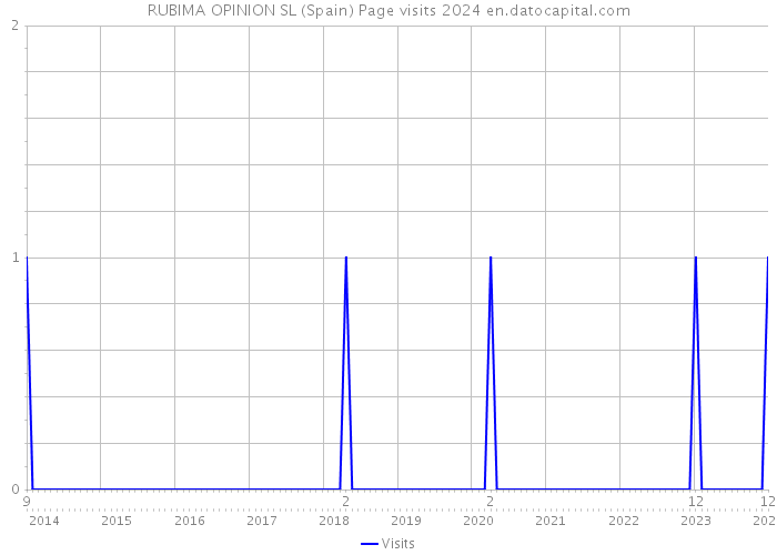 RUBIMA OPINION SL (Spain) Page visits 2024 
