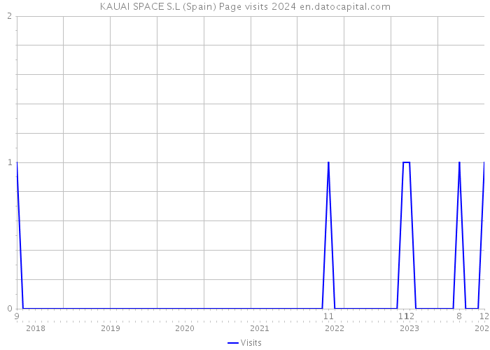 KAUAI SPACE S.L (Spain) Page visits 2024 