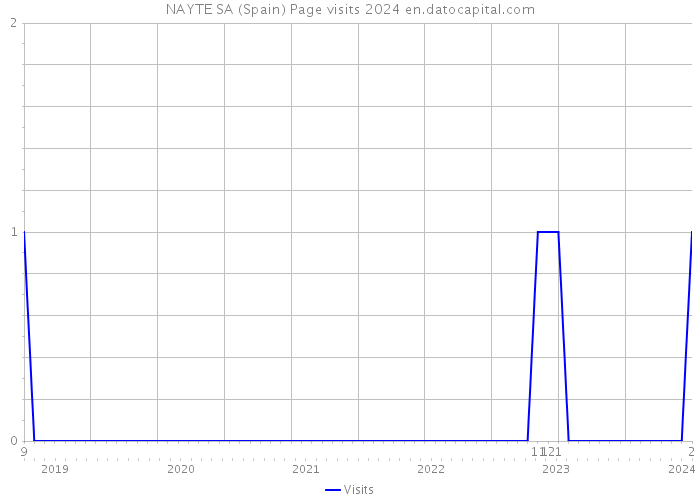 NAYTE SA (Spain) Page visits 2024 