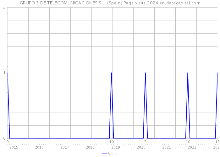 GRUPO 3 DE TELECOMUNICACIONES S.L. (Spain) Page visits 2024 