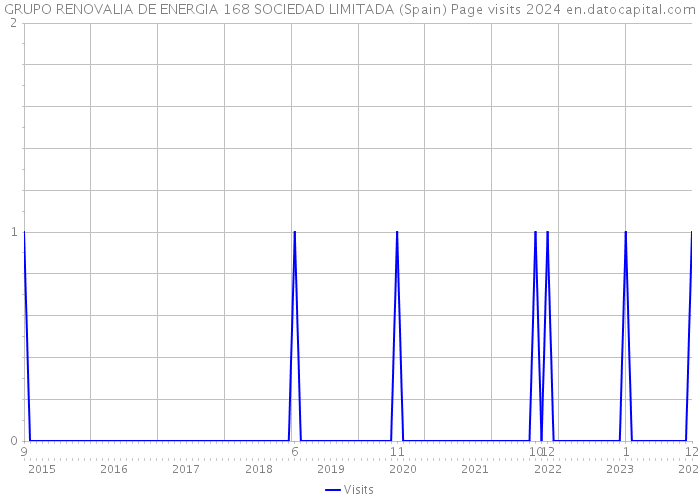GRUPO RENOVALIA DE ENERGIA 168 SOCIEDAD LIMITADA (Spain) Page visits 2024 