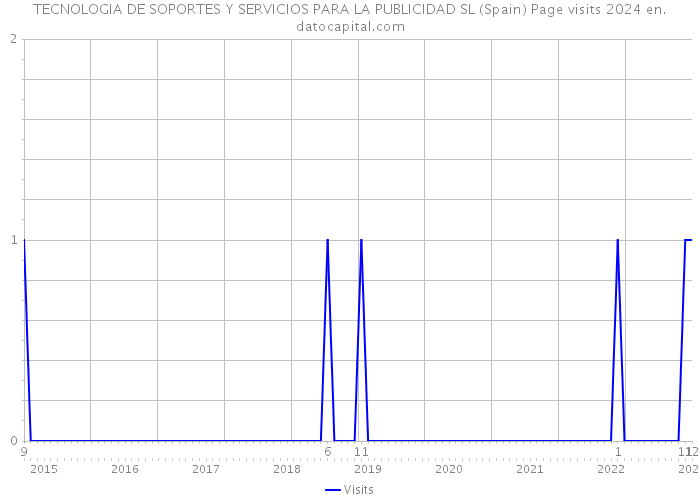 TECNOLOGIA DE SOPORTES Y SERVICIOS PARA LA PUBLICIDAD SL (Spain) Page visits 2024 