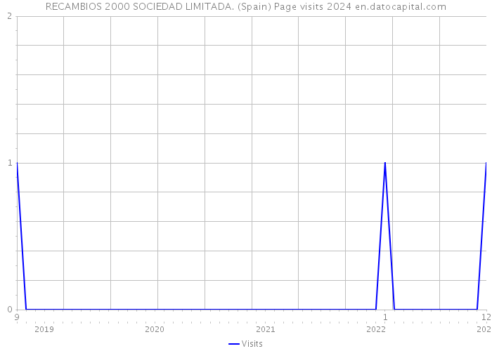 RECAMBIOS 2000 SOCIEDAD LIMITADA. (Spain) Page visits 2024 