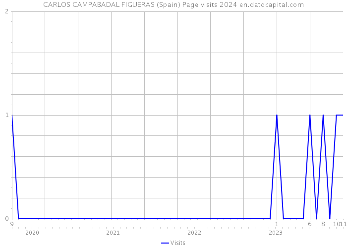 CARLOS CAMPABADAL FIGUERAS (Spain) Page visits 2024 