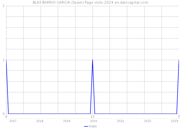 BLAS BARRIO GARCIA (Spain) Page visits 2024 