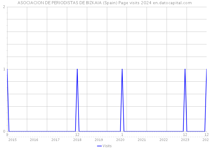 ASOCIACION DE PERIODISTAS DE BIZKAIA (Spain) Page visits 2024 