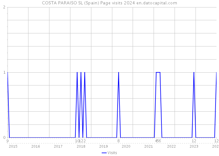 COSTA PARAISO SL (Spain) Page visits 2024 
