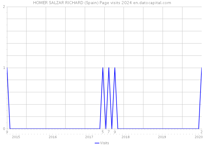 HOMER SALZAR RICHARD (Spain) Page visits 2024 