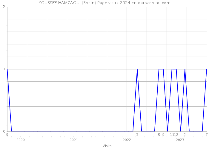 YOUSSEF HAMZAOUI (Spain) Page visits 2024 