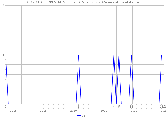 COSECHA TERRESTRE S.L (Spain) Page visits 2024 