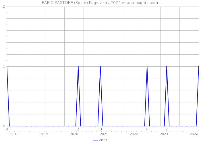 FABIO PASTORE (Spain) Page visits 2024 