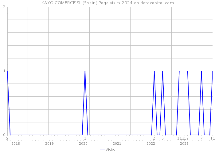 KAYO COMERCE SL (Spain) Page visits 2024 