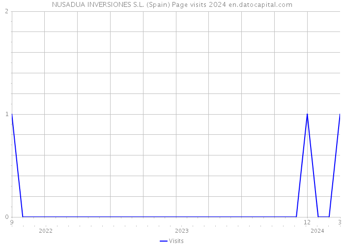 NUSADUA INVERSIONES S.L. (Spain) Page visits 2024 