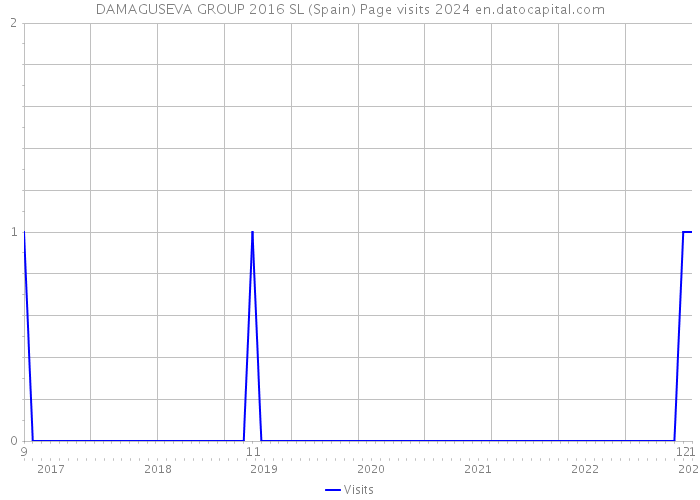 DAMAGUSEVA GROUP 2016 SL (Spain) Page visits 2024 