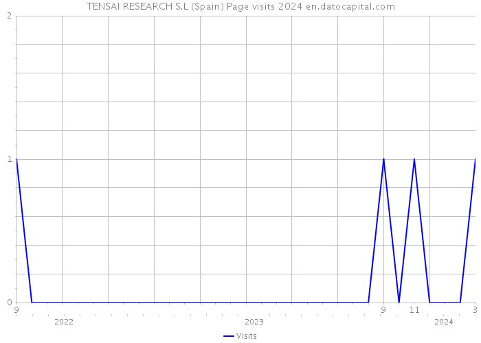 TENSAI RESEARCH S.L (Spain) Page visits 2024 
